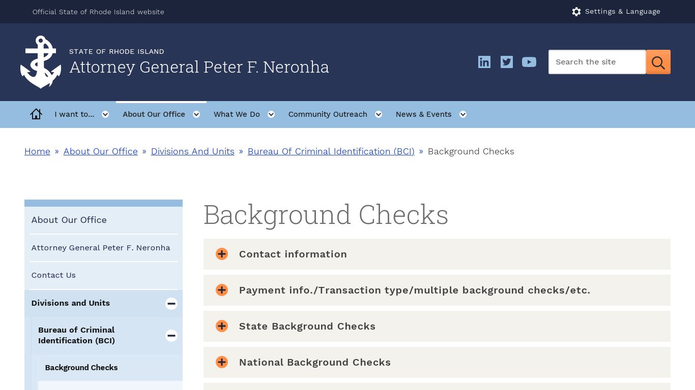 Background Checks | Rhode Island Attorney General's Office